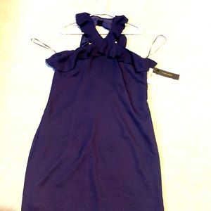 Ladies Ruffle Halter Neck Dress New w/tags